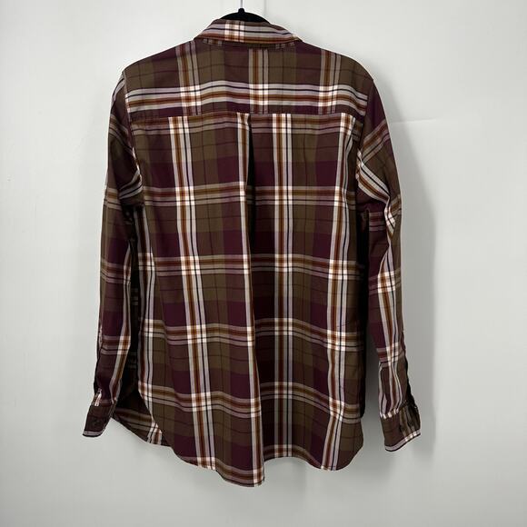 Alaskan Hardgear Bitterroot shirt long sleeve plaid women size XL brown maroon - Picture 3 of 10